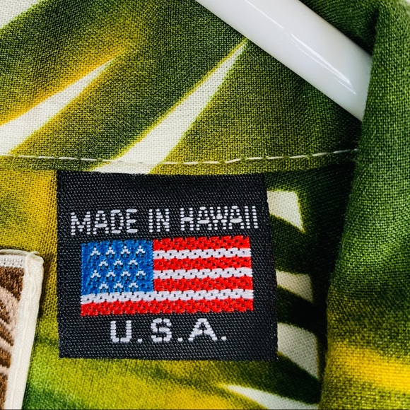 KALAHEO Men’s 2XL Hawaiian Floral White Shirt - Picture 6 of 7